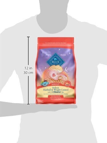 Blue Buffalo Tastefuls Weight & Hairball Control Natural Dry Food for Adult Cats, 3-lb. Bag : Pet Supplies