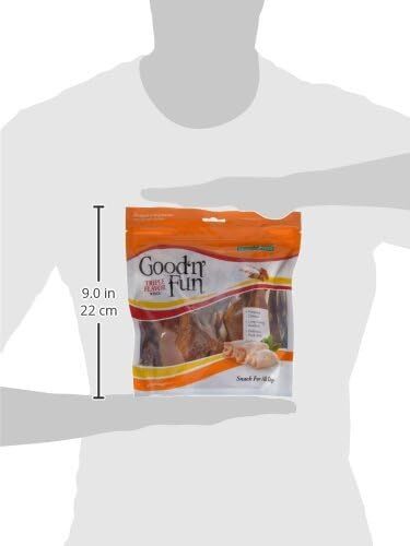 Good ‘n’ Fun Triple Flavor Wings Chews for All Dogs, 8 Ounces, Treat Your Dog to Long-Lasting Chews Made with Chicken, Beef Hide and Pork Hide