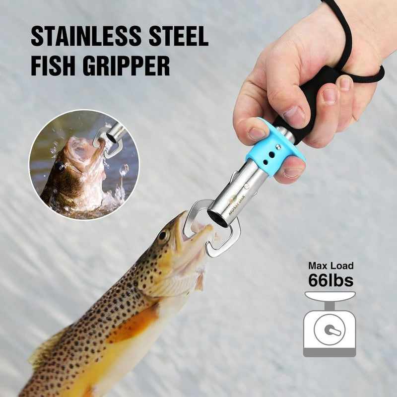 Mossy Oak 4pc Fishing Tool Kit - Pistol Grip Fishing Pliers, Fish Fillet Knife, Fishing Gripper, Line Snip, Fly Fishing Retractor with Retractable Lanyard : Sports & Outdoors