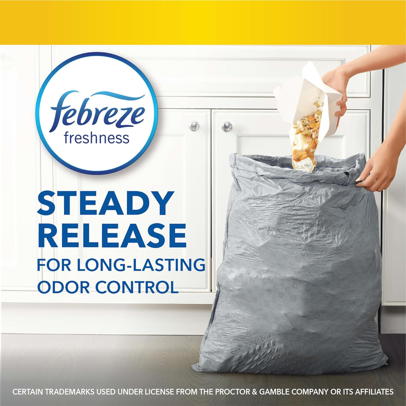 Glad Tall Kitchen Drawstring Trash Bags - Odorshield 13 Gallon White Trash Bag, Febreze Fresh Clean, 110 Count : Health & Household