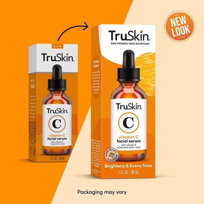 TruSkin Vitamin C Serum For Face – Anti Aging Formula with Vitamin C, Hyaluronic Acid, Vitamin E – Brightening Serum – Improve Appearance of Dark Spots, Tone, Fine Lines & Wrinkles, 1 Fl Oz : Beauty & Personal Care