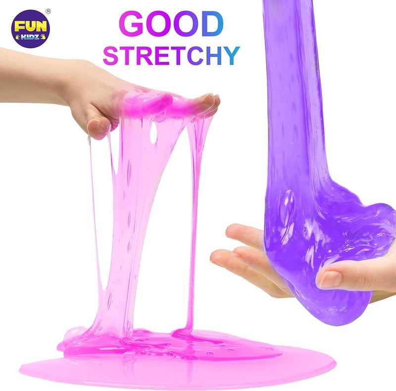 33 Cups Jumbo Slime Kit for Kids, FunKidz Premade Ultimate Slime Pack to DIY Soft, Cloud, Clear, Butter, Glitter, Glow in Dark Slime Making Kit Party Favors Gift Toys for Girls and Boys : Toys & Games