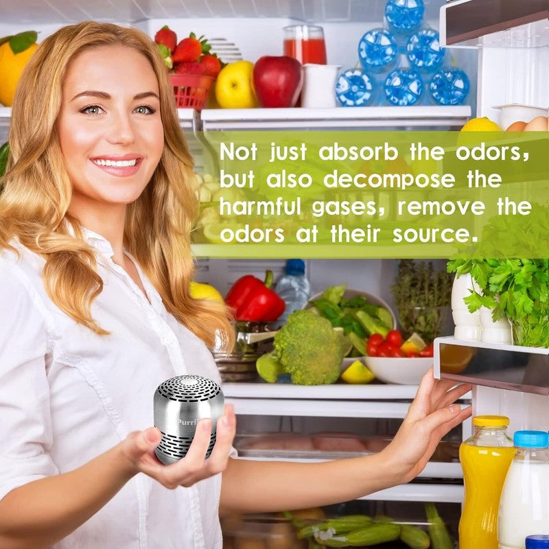 Refrigerator Deodorizer,Lasts for 10 Years,Refrigerator Odor Eliminator,Fridge Deodorizer,More Effective Than Baking Soda Bamboo Air Purifying Bags : Home & Kitchen