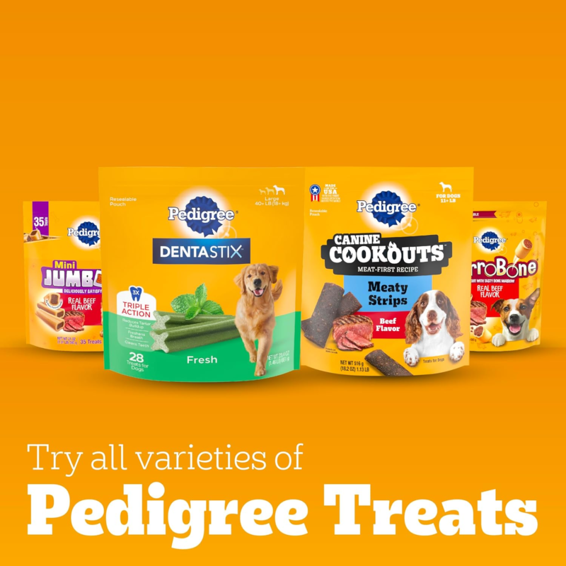 Pedigree Dentastix Toy & Small Breed Dog Treats, Original With Real Chicken, 17.7 oz. Bag (84 Treats)