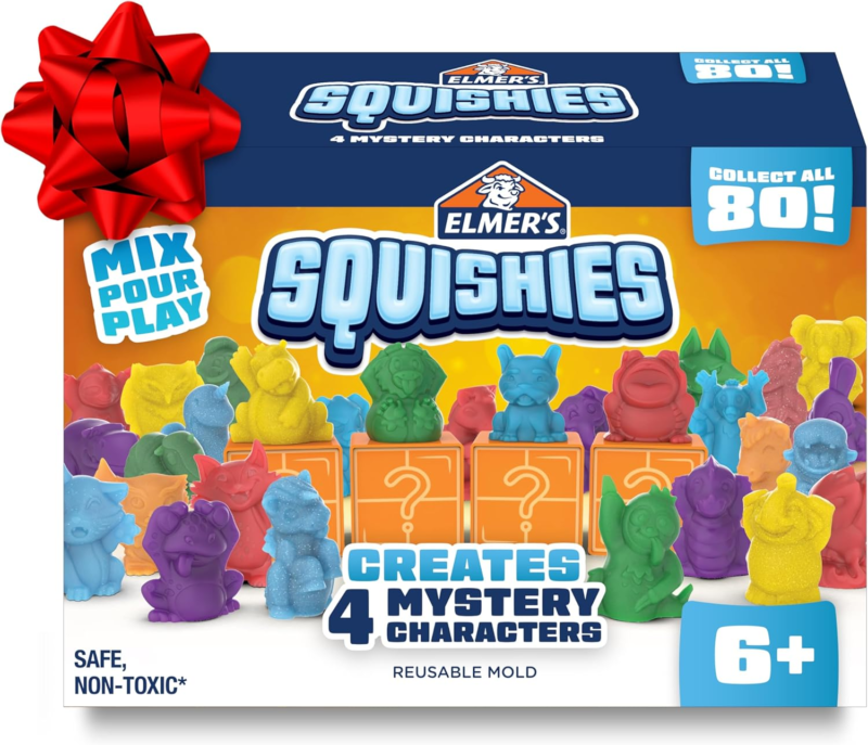 Elmer's Squishies Minis, Make Your Own Squishies Kit, Creates 6 Characters
