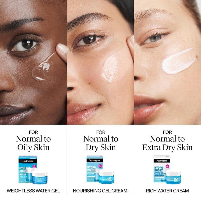 Neutrogena Hydro Boost Skincare Set, Hydro Boost Fragrance Free Gel Cream Face Moisturizer, 1.7 fl oz, & Trial Size Hydro Boost Fragrance Free Hydrating Gel Facial Cleanser, 0.5 fl oz : Beauty & Personal Care