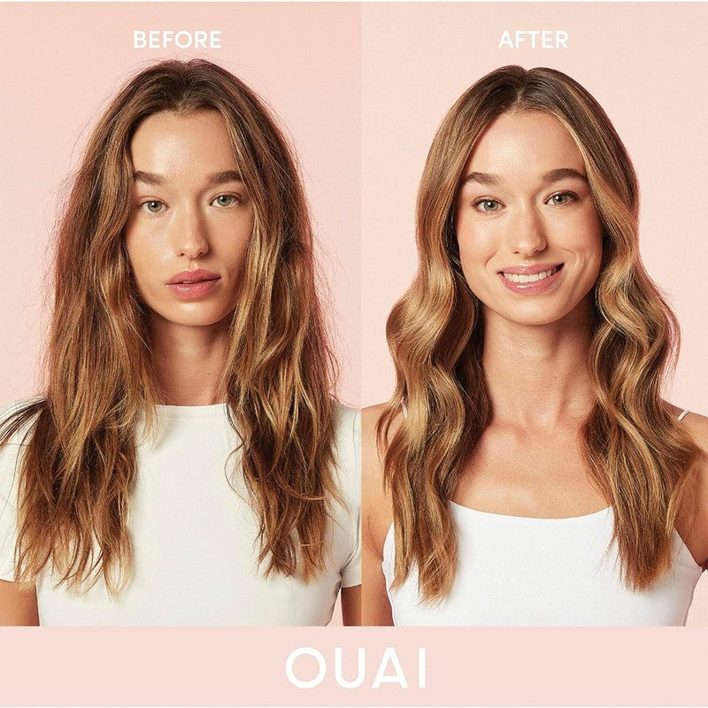 OUAI Anti Frizz Cream - Moisturizing Hair Cream with Frizz Control & Heat Protection - Provides Lasting Hydration with Jackfruit & Beetroot Extract - Paraben, Phthalate & Sulfate Free (6 oz) : Beauty & Personal Care