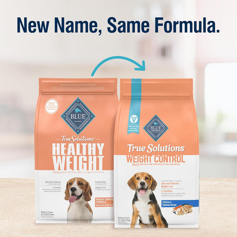 Blue Buffalo True Solutions Total Support Natural Dry Dog Food for Adult Dogs, Chicken, 24-lb. Bag