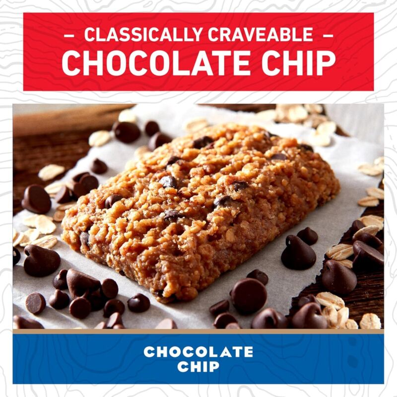 CLIF BAR - Chocolate Chip - Made with Organic Oats - Energy Bars - Non-GMO - Plant Based Protein Bars (15 Pack) : Health & Household
