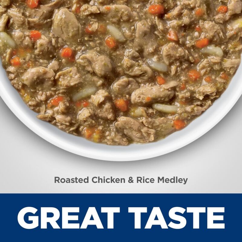 Hill's Science Diet Healthy Cuisine, Adult 1-6, Great Taste, Wet Cat Food, Roasted chicken & Rice Stew, 2.8 oz Can, Case of 24 : Pet Supplies