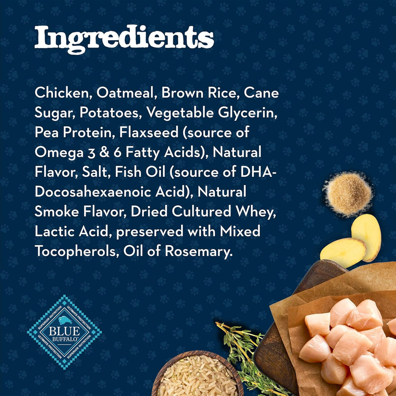 Blue Buffalo Baby BLUE Training Treats Natural Puppy Soft Dog Treats, Savory Chicken 4-oz Bag : Pet Supplies