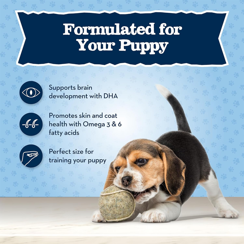Blue Buffalo Baby BLUE Training Treats Natural Puppy Soft Dog Treats, Savory Chicken 4-oz Bag : Pet Supplies