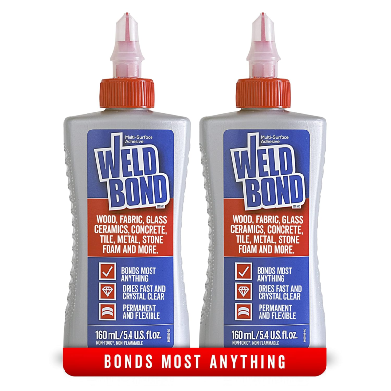 Weldbond Wood Glue for Furniture Heavy Duty, Wood Glue for Woodworking, Bonds Most Anything including Glass Crafts Ceramic Tile Mosaic Stones Pottery Jewelry & More. Non-Toxic PVA 14.2oz / 420ml - Amazon.com