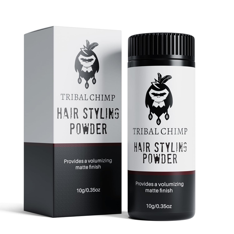 Tribal Chimp Hair Styling Powder for Men & Women – Hair Volumizer & Texture Powder for All Hair Types with Matte Finish – 24H Invisible Hold, Adds Volume & Texture, Non-Sticky and Smells Great – 10g : Beauty & Personal Care