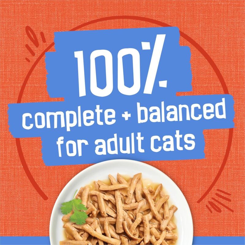 Purina Friskies Shreds Chicken and Salmon Dinner in Wet Cat Food Gravy (24)5.5oz