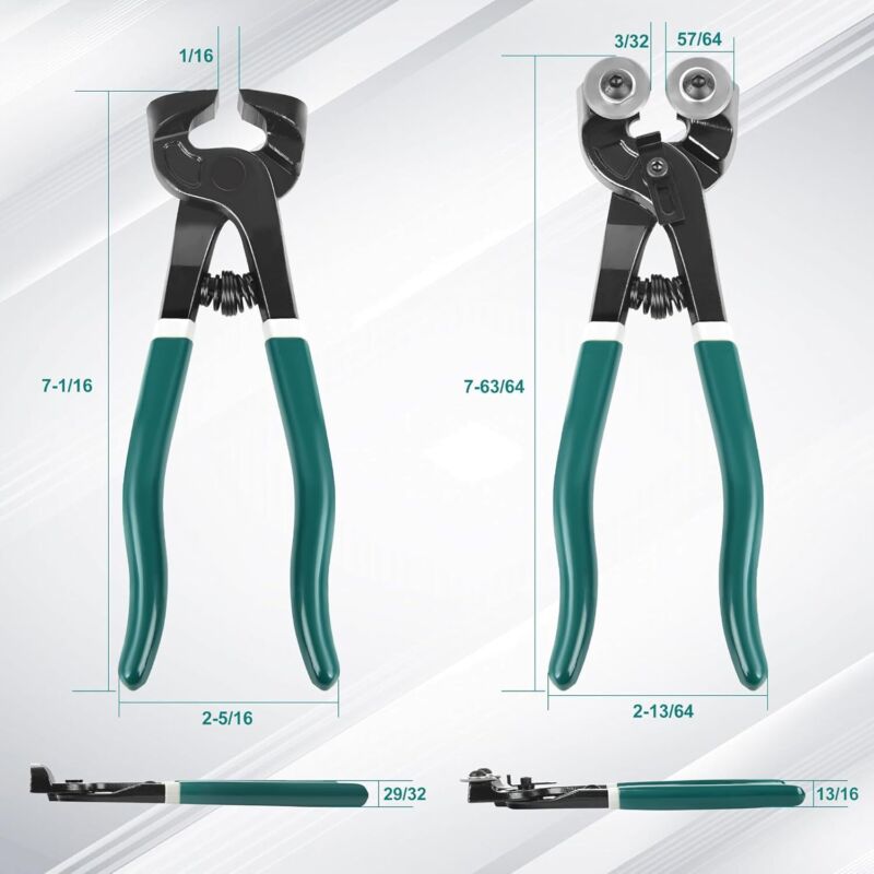 GINWORD 2Pcs Glass Tile Nippers Set,Heavy Duty Wheeled Glass Mosaic Nipper & Hd Ceramic Tile Nipper, Professional Mosaic Cutter Tool for Cutting Glass Mosaic, Ceramics,Stone, Metal (2Pcs) - Amazon.com