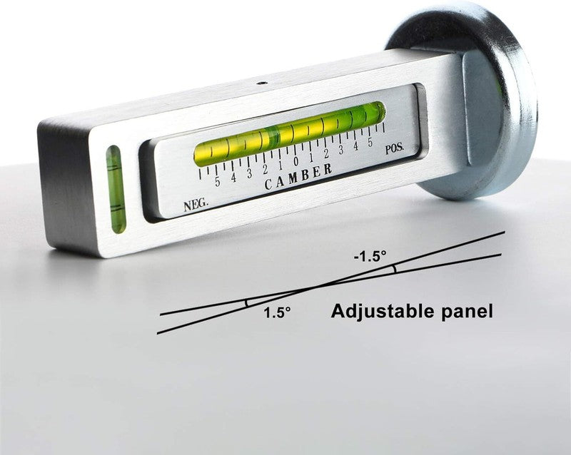 Toolwiz Universal Adjustable Magnetic Gauge Tool Camber Gauge Wheel Alignment Tool Camber Castor Strut Alignment Pillar for Car Truck RV Auto Tire Repair Automotive Silver - Amazon.com