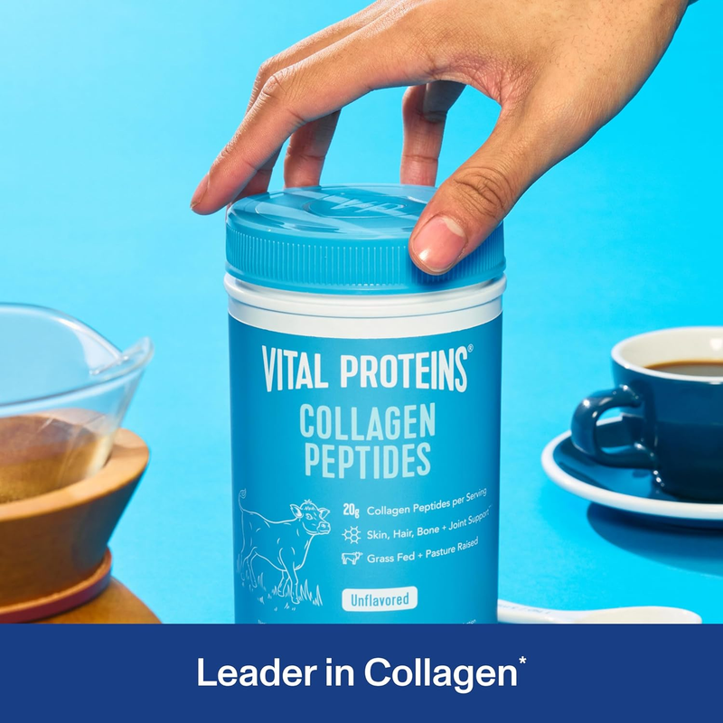 Vital Proteins Collagen Peptides Powder - Grass Fed Collagen Peptides for Hair, Nail, Skin, Bone & Joint Health, Unflavored, 9.33oz : Health & Household