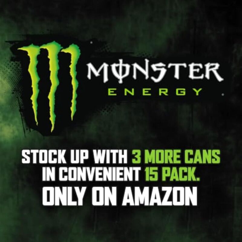 Monster Energy Drink, Green, Original, 16 Ounce (Pack of 15) : Grocery & Gourmet Food