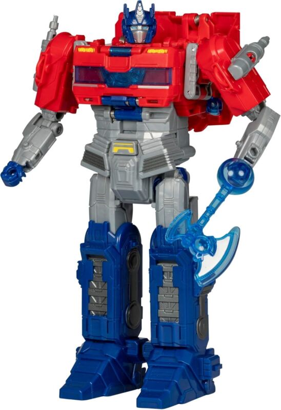 Transformers One Movie Power Flip Optimus Prime (Orion Pax) Converting Action Figure, 4 Modes, 10-inch Interactive Electronic Toy, Lights & Sounds, 6+ : Toys & Games