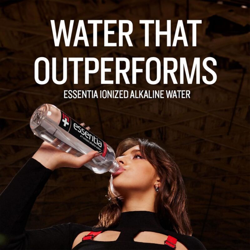 Essentia Water LLC , 99.9% Pure, Infused with Electrolytes for a Smooth Taste, pH 9.5 or Higher; Ionized Alkaline Water, Black, 42.3 Fl Oz (Pack of 12) : Grocery & Gourmet Food