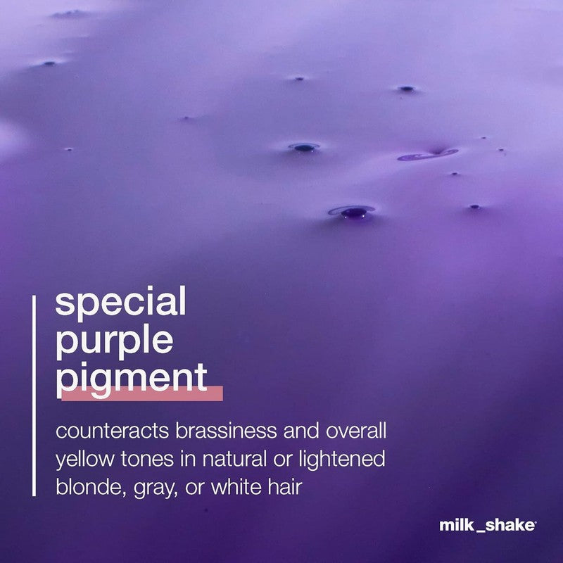 milk_shake Silver Shine Purple Shampoo 10.1 Fl Oz + Silver Shine Purple Conditioner 8.4 Fl Oz - Blonde Shampoo and Conditioner for Brassy Hair : Beauty & Personal Care