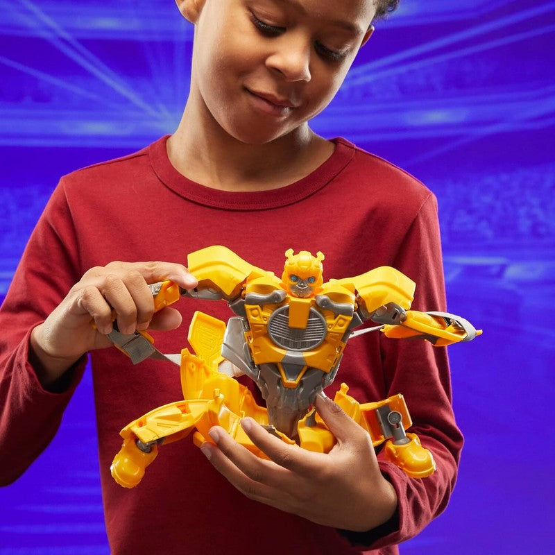 Transformers One 2 in 1 Bumblebee B-127 9.8 Inch Robot Action Figure, Converts to Mask, Interactive Toys for Boys and Girls Ages 6 and Up : Toys & Games