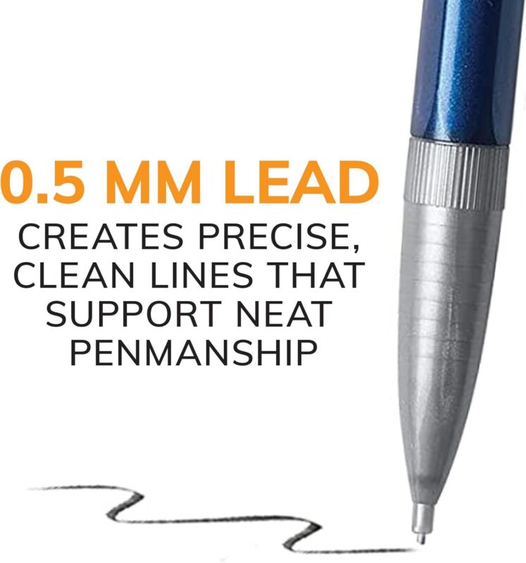 BIC Xtra-Precision Mechanical Pencil, Metallic Barrel, Fine Point (0.5mm), 24-Count, Doesn't Smudge and Erases Cleanly : Office Products