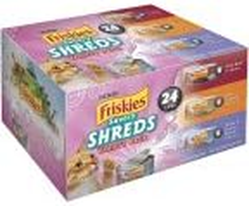 Purina Friskies Gravy Wet Cat Food Variety Pack, Shreds With Beef, With Chicken, and Turkey and Cheese Dinner - (Pack of 24) 5.5 oz. Cans : Canned Wet Pet Food : Pet Supplies