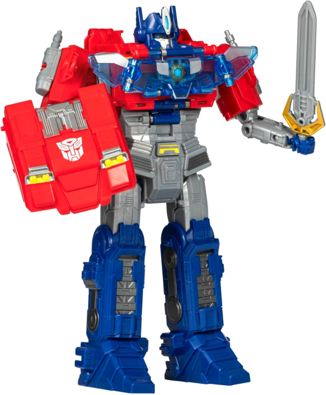 Transformers One Movie Power Flip Optimus Prime (Orion Pax) Converting Action Figure, 4 Modes, 10-inch Interactive Electronic Toy, Lights & Sounds, 6+ : Toys & Games