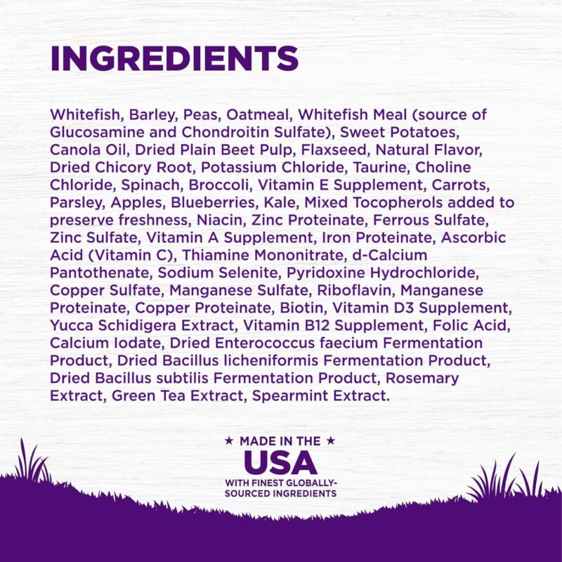 Wellness Complete Health Dry Dog Food, Wholesome Grains, Natural, Whitefish & Sweet Potato, (5-Pound Bag) : Pet Supplies