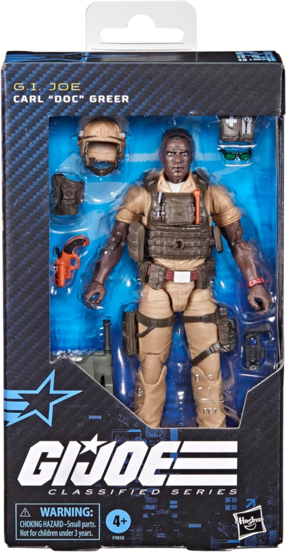 G.I. Joe Classified Series #122, Carl Doc Greer, Collectible 6-Inch Action Figure with 7 Accessories : Toys & Games