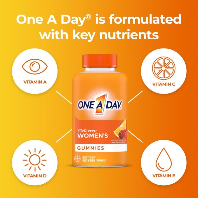 One A Day Women’s Multivitamin Gummies, Supplement with Vitamin A,C,D,E 230ct