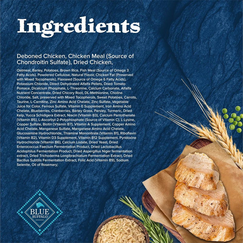 Blue Buffalo Wilderness Natural High-Protein Healthy Weight Dry Food for Adult Dogs, Chicken Recipe, 28-lb. Bag : Sports & Outdoors