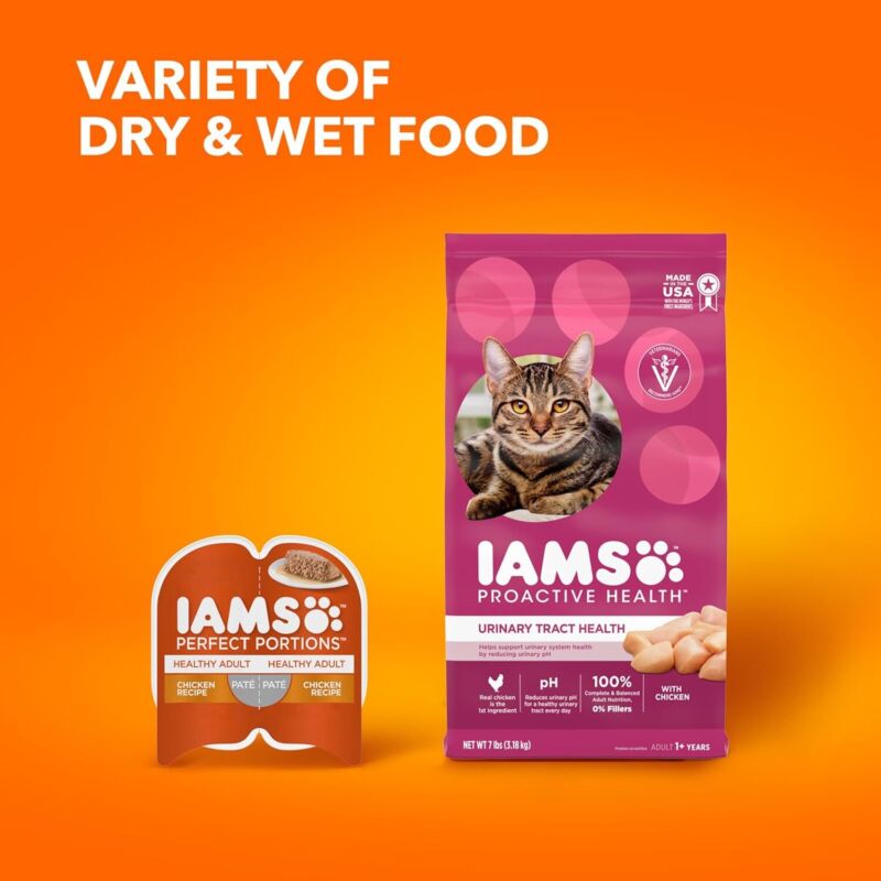 IAMS Proactive Health Adult Urinary Tract Healthy Dry Cat Food with Chicken 22lb