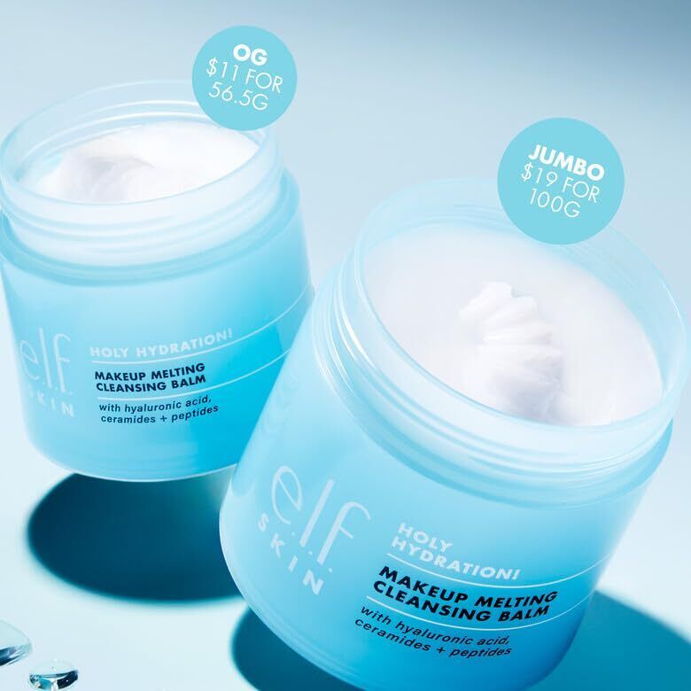 e.l.f. SKIN Holy Hydration Cleansing Balm Makeup Remover with Hyaluronic Acid