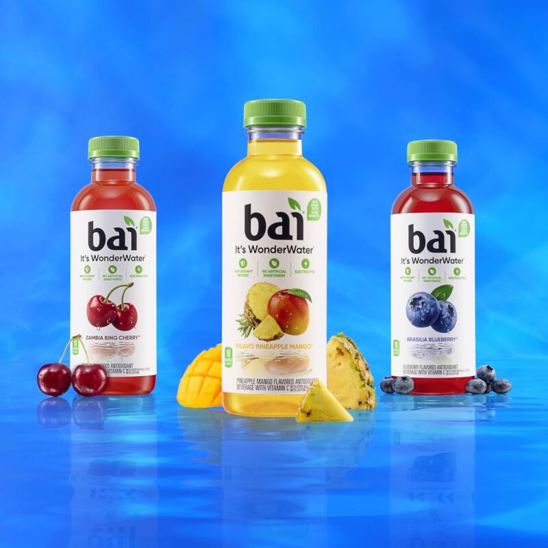 Bai Antioxidant Infused Water Beverage, Zambia Bing Cherry, with Vitamin C and No Artificial Sweeteners, 18 Fluid Ounce Bottle, 12 Pack : Grocery & Gourmet Food