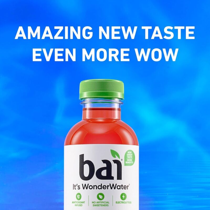 Bai Antioxidant Infused Water Beverage, Zambia Bing Cherry, with Vitamin C and No Artificial Sweeteners, 18 Fluid Ounce Bottle, 12 Pack : Grocery & Gourmet Food