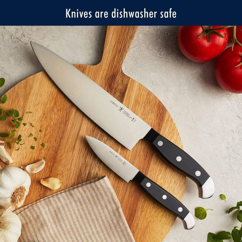 HENCKELS Premium Quality 15-Piece Knife Set with Block, Razor-Sharp, German Engineered Knife Informed by over 100 Years of Masterful Knife Making, Lightweight and Strong, Dishwasher Safe: Block Knife Sets: Home & Kitchen