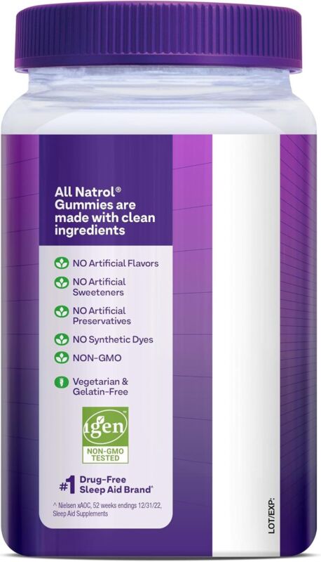 Natrol Melatonin Gummies, Sleep Support for Adults, Melatonin 10 mg, 140 Strawberry-Flavored, Up to 70 Days : Health & Household