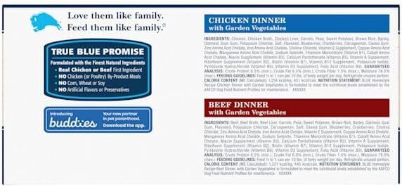Blue Buffalo Homestyle Recipe Adult Wet Dog Food, Made with Natural Ingredients, Chicken and Beef Dinner Variety Pack, 12.5-oz Cans (6 Count, 3 of each): Pet Supplies: Amazon.com