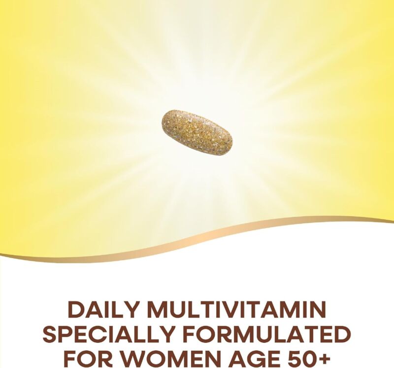 Nature’s Way Alive! Women’s 50+ Ultra Potency Complete Multivitamin, High Potency Formula, Promotes Healthy Heart, Brain, Bones*, with Methylated B12, Gluten-Free, 60 Tablets (Packaging May Vary) : Health & Household