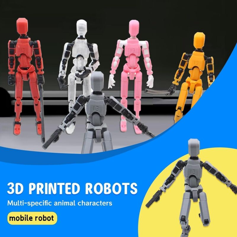 MerryXD T13 Action Figure,Assembly Completed Dummy Nova Titan Lucky 13 Action Figure 3D Printed Multi-Jointed Movable Toy Red : Toys & Games
