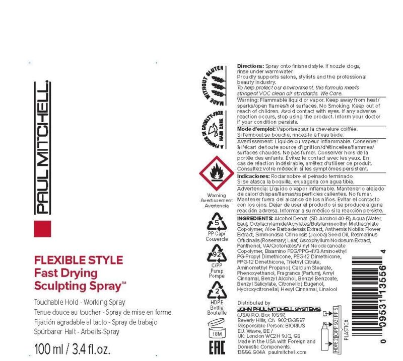 Paul Mitchell Fast Drying Sculpting Spray, Medium Hold, Touchable Finish, For All Hair Types, 3.4 fl oz : Beauty & Personal Care