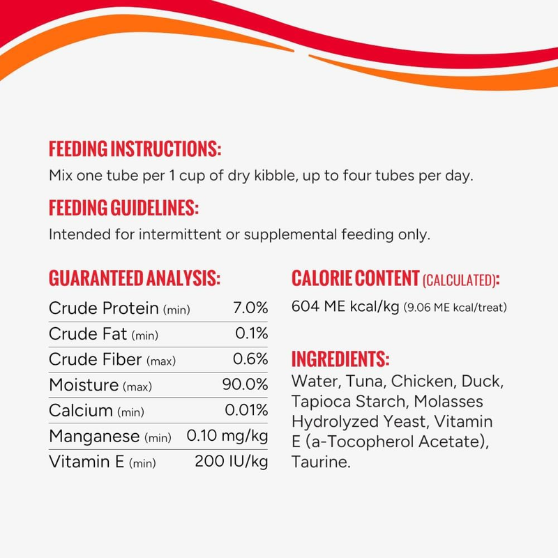 Good 'n' Tasty Triple Flavor Puree Mix-Ins Dog Food Topper Treats for All Dogs, 28 Count, Easy Single-Serve Portions, Added Protein with Tuna, Chicken and Duck