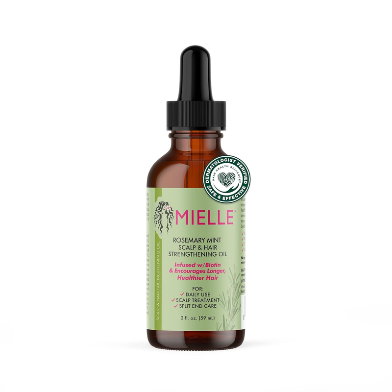 Mielle Organics Rosemary Mint Scalp & Hair Strengthening Oil for All Hair Types, 2 Ounce : Beauty & Personal Care