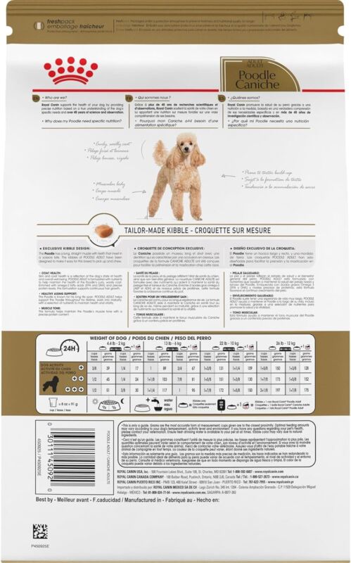 Royal Canin Poodle Adult Breed Specific Dry Dog Food, 2.5 lb bag: Dry Pet Food: Pet Supplies: Amazon.com