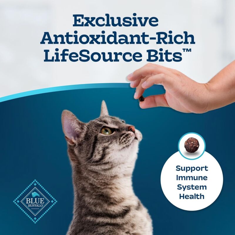Blue Buffalo Tastefuls Weight & Hairball Control Natural Dry Food for Adult Cats, 3-lb. Bag : Pet Supplies