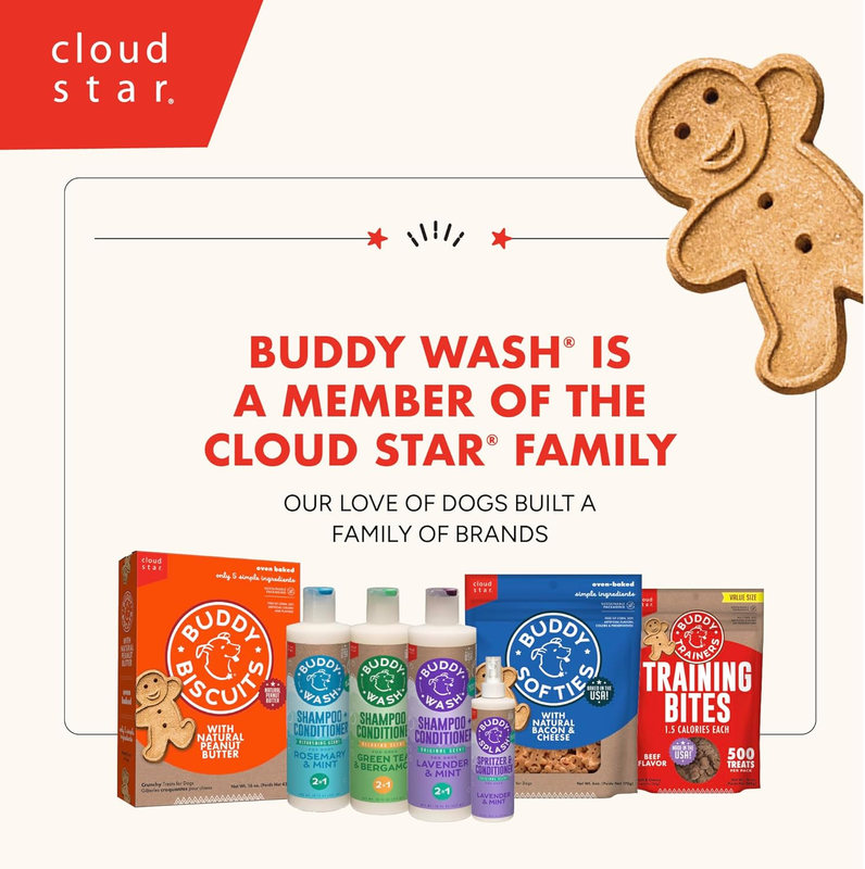Pet Shampoos Plus Conditioners : Buddy Wash 2-in-1 Dog Shampoo and Conditioner for Dog Grooming, Lavender & Mint, 1 gal. Bottle