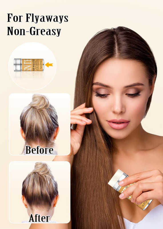 Slick Back Hair Brush Set: Hair Wax, Edge Brush, Rat Tail Comb, Bristle Brush, Hair Bun Accessories, Smoothing Brush for Women & Kids : Beauty & Personal Care